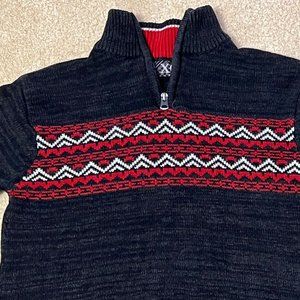 XG Boys Quarter Zip Sweater - Size Youth Medium